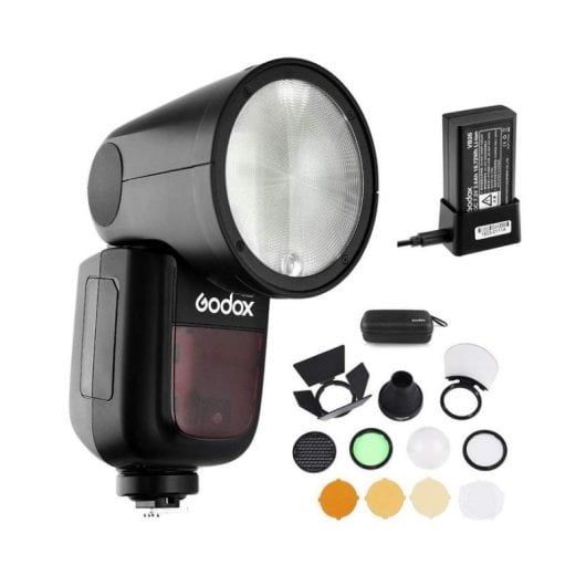 Flash Godox V1-N Speedlite TTL tête ronde sans fil pour Nikon