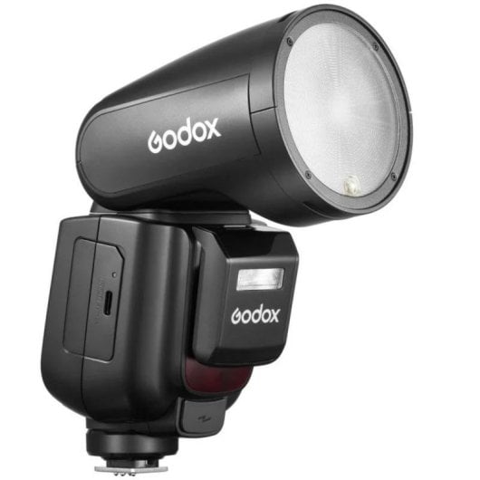 Flash fotográfico Godox V1Pro para Nikon con batería recargable y cabezal redondo