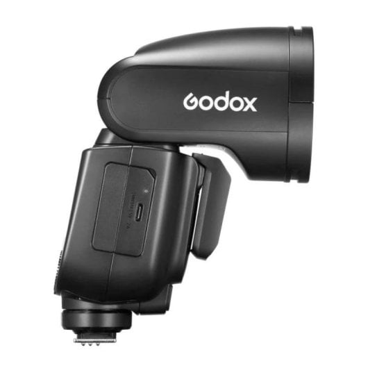 Flash fotográfico Godox V1Pro para Nikon con batería recargable y cabezal redondo