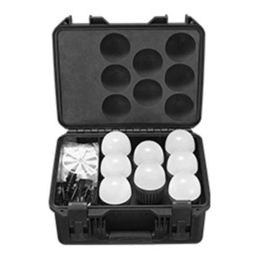 Luz contínua Godox C7R-K8B RGBWW Kit 8x10W E27 Bluetooth recarregável