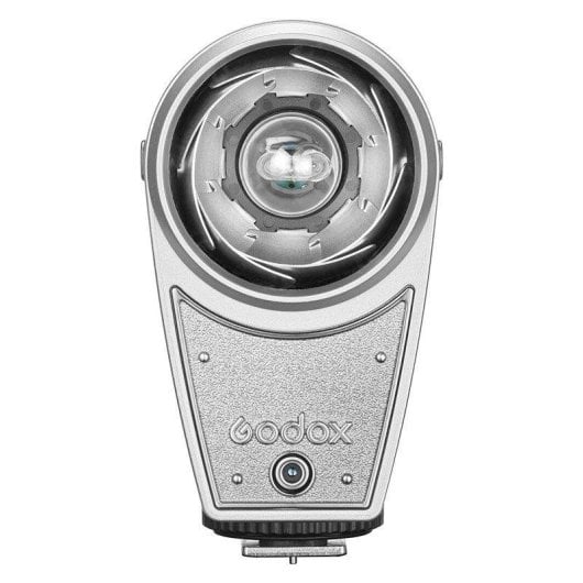 Flash Godox Lux Cadet Black-silver rétro, compact, batterie lithium intégrée