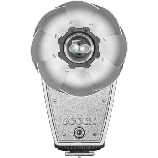 Flash Godox Lux Cadet Black-silver rétro, compact, batterie lithium intégrée