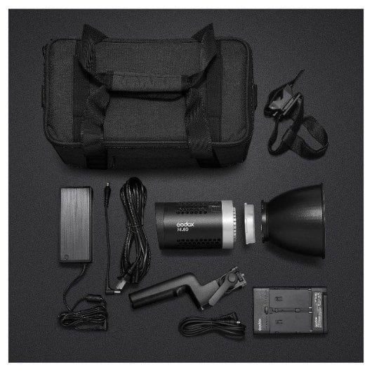 Luce continua Godox ML60 LED 60W portatile CRI96 5600K silenziosa