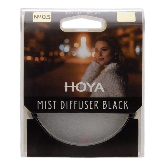 Filtro Hoya Mist Diffuser Black No0.5 58 mm preto sem revestimento