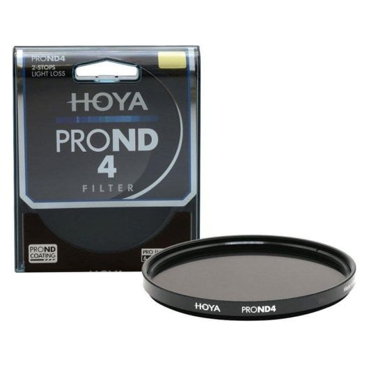 Filtre de caméra Hoya PRO ND4 77mm réduction lumière ACCU-ND