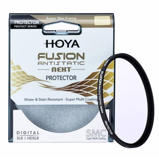 Filtro protector Hoya Fusion Antistatic Next 82 mm aluminio antirreflejos
