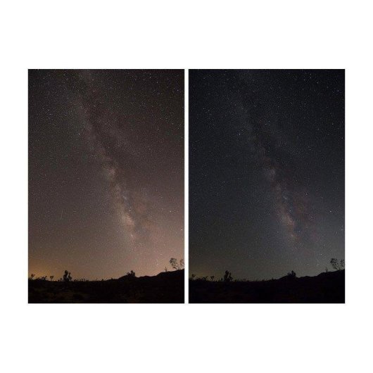 Filtre de lentille Hoya STARSCAPE 58 mm Réduction pollution lumineuse