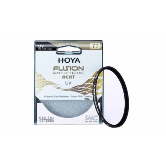 Filtro de lente Hoya Fusion Antistatic Next UV 49 mm aluminio negro