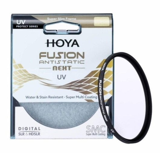 Filtro UV Hoya Fusion Antistatic Next 62mm Alumínio Antiestático Resistente Água