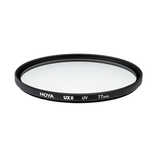 Filtre UV Hoya UX II MKII 77 mm revêtement hydrophobe aluminium