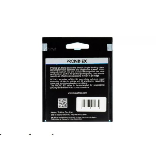 Filtre de densité neutre Hoya PROND EX 8 55 mm revêtement ACCU-ND