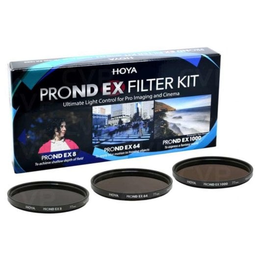 Filtro fotocamera Hoya PRO ND EX Kit 58mm ND8 ND64 ND1000 Alluminio