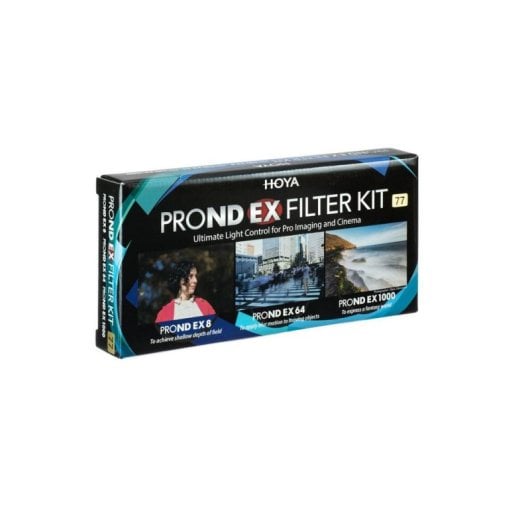 Filtro Hoya PRO ND EX Kit 77mm ND8 ND64 ND1000 Alluminio 3 Pezzi