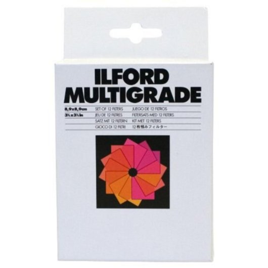 Filtro lente Ilford 1762628 Multigrade set 12 pezzi 89 mm per contrasto fotografico