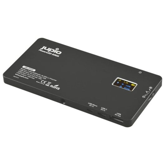 Bateria Externa Jupio PowerLED 200A 4200mAh LED Ajustável e Banco de Energia