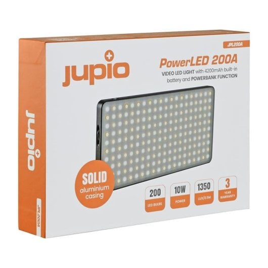 Bateria Externa Jupio PowerLED 200A 4200mAh LED Ajustável e Banco de Energia