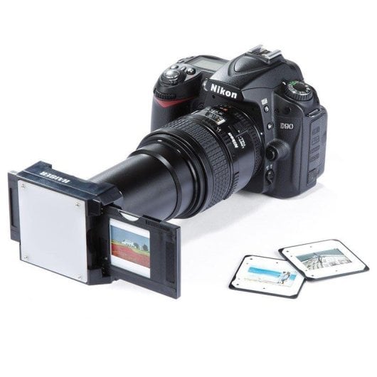 Kit duplicador de diapositivas Kaiser Kai6506 com suporte 35mm e adaptador 58mm