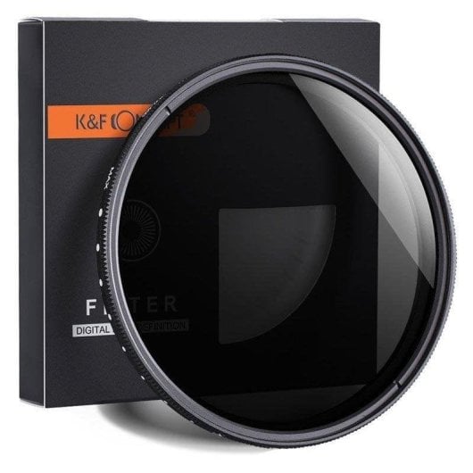 Filtro ND variable K&F CONCEPT ND2-400 67mm vidrio óptico aluminio estuche