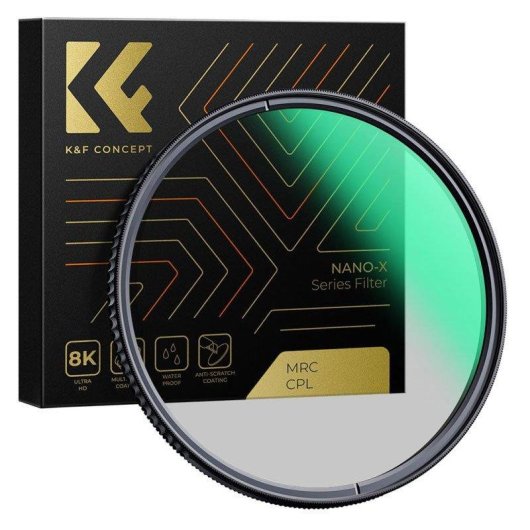 Filtro polarizador circular K&F Concept Nano-X 127mm extra fino alta definición