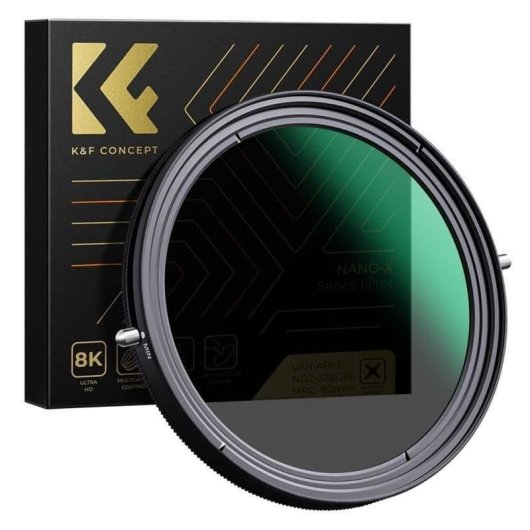 Filtro fotográfico K&F CONCEPT Nano-X 82mm CPL ND2-ND32 2 em 1 multicamada