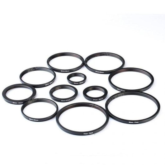 Bague de réduction K&F CONCEPT Kit 11 pièces Aluminium multi-tailles