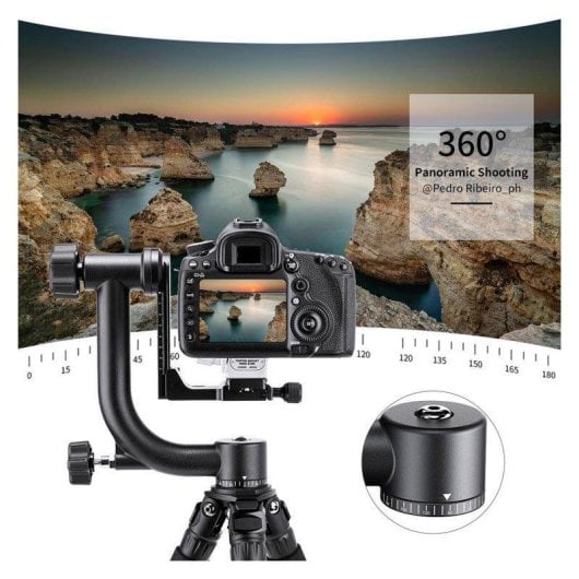 Tête pendulaire K&F CONCEPT Rotule Standard 360° Plaque Arca-Swiss 20kg