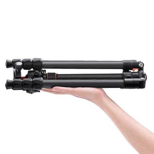 Trépied K&F CONCEPT BH-36 Carbone 1,1 kg 64" Rotule 360° Polyvalent