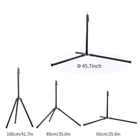 Lichtstativ K&F CONCEPT Aluminium Höhe 1,4–2,3 m Schnellverschluss