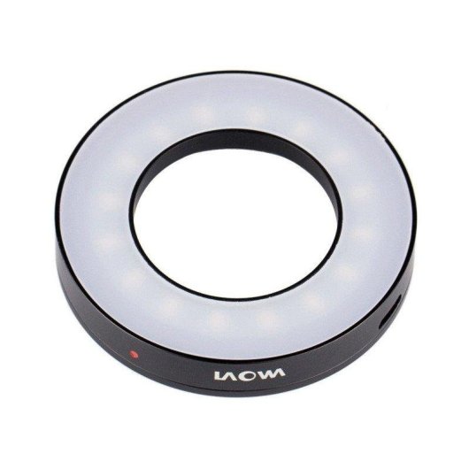 Anillo de iluminación Laowa 492785 LED 16 LEDs 58,5 mm Negro Blanco USB