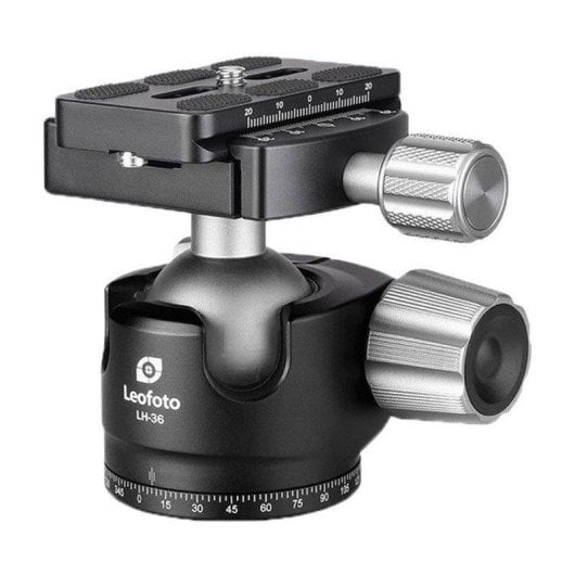 Stativkopf Leofoto LH-36 mit Schnellwechselplatte QP-70N und 18kg Tragkraft