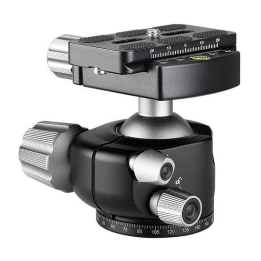 Stativkopf Leofoto LH-36 mit Schnellwechselplatte QP-70N und 18kg Tragkraft