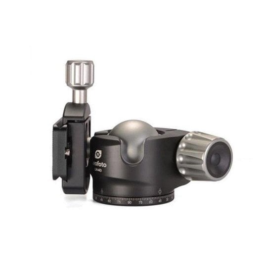 Testa Leofoto LH-40 con piastra release QP-70 compatibile Arca 20kg