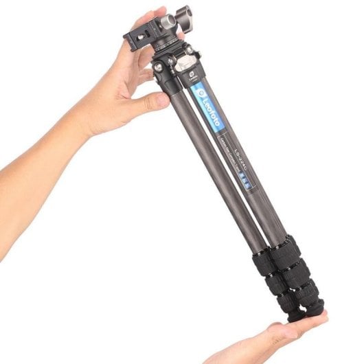 Treppiede Leofoto Ranger LS-223C LH-25 carbonio ultracompatto 3 sezioni 38cm 10kg