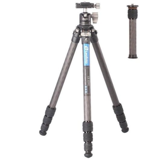 Treppiede Leofoto Ranger LS-224C con testa sferica LH-25 carbonio ultracompatto