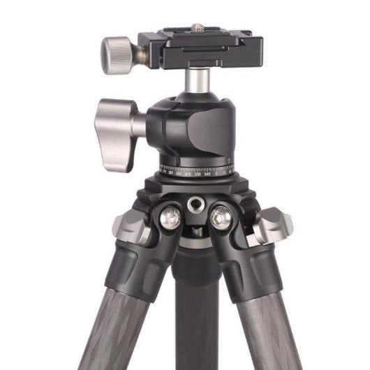 Treppiede Leofoto Ranger LS-224C con testa sferica LH-25 carbonio ultracompatto