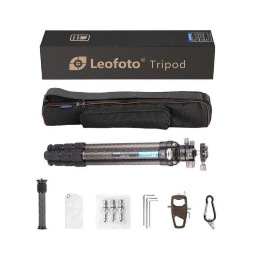 Treppiede Leofoto LS-324C con testa LH-40 fibra di carbonio leggero pro
