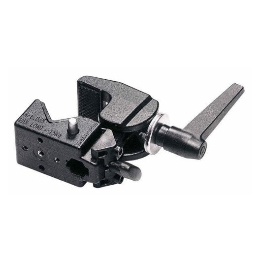Accesorio para trípode Manfrotto 035C Super Clamp aluminio negro 15 kg