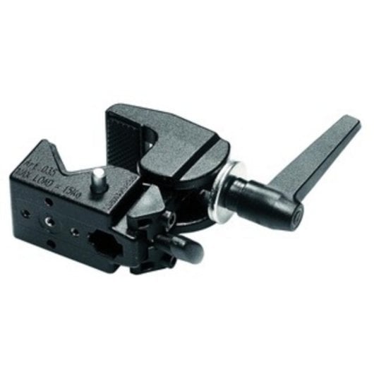 Accesorio para trípode Manfrotto 035C Super Clamp aluminio negro 15 kg