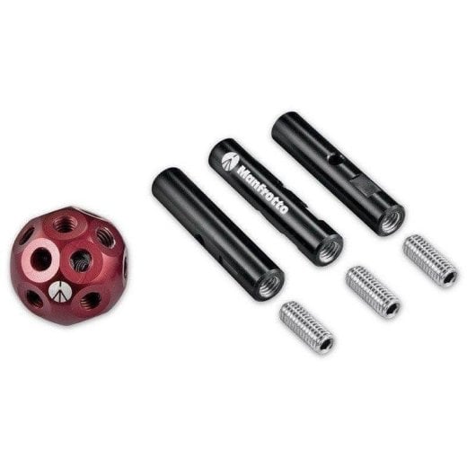 Montaje de iluminación Manfrotto MSY0590A compacto versátil negro rojo 213g