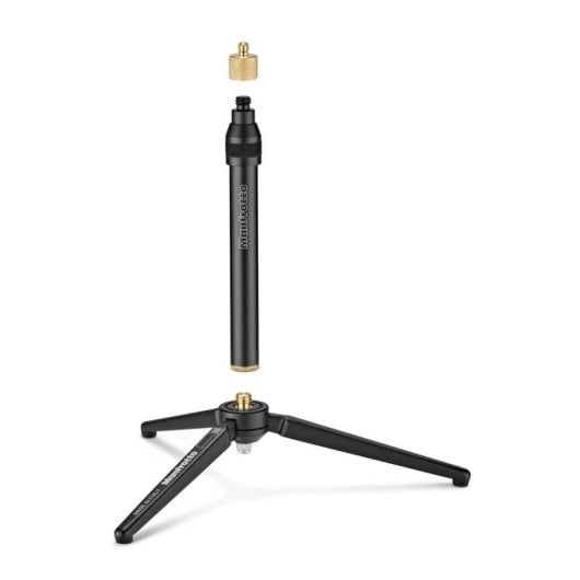 Stativ Manfrotto MKPROVR Aluminium Kit Mini Tischstativ Verlängerung 2 kg Schwarz Gold