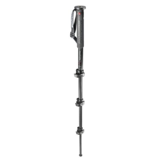 Manfrotto MPMXPROC4 Monopiede in Fibra di Carbonio, 4 Sezioni, Nero