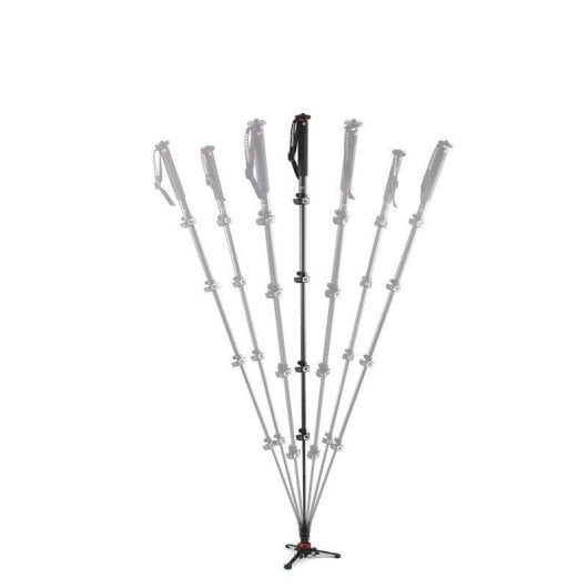 Monopode Manfrotto MVMXPROC5 Carbone 5 sections Base Fluidtech Ultra-Léger