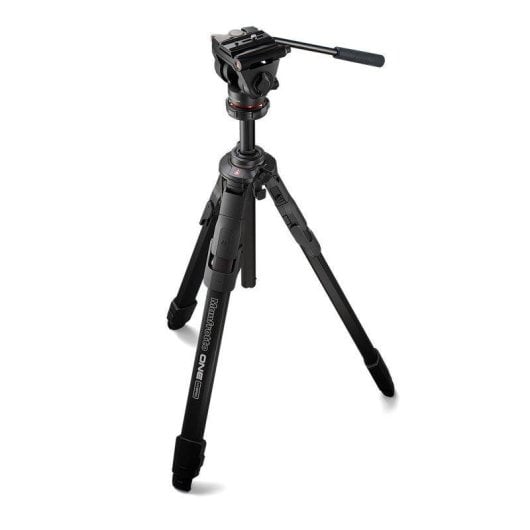 Stativ Manfrotto ONE MKONEA-500X Aluminium Fluidkopf Hybrid 181 cm 5 kg Schwarz