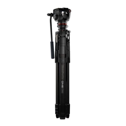 Stativ Manfrotto ONE MKONEA-500X Aluminium Fluidkopf Hybrid 181 cm 5 kg Schwarz