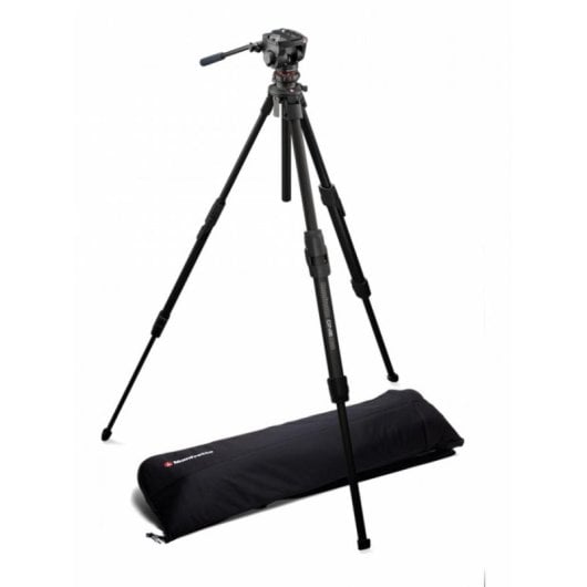 Stativ Manfrotto ONE MKONEA-500X Aluminium Fluidkopf Hybrid 181 cm 5 kg Schwarz