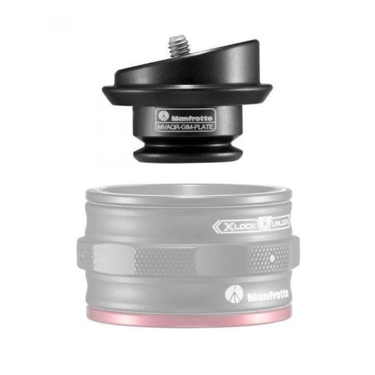 Montageplatte Manfrotto MVAQR-GIM-PLATE Aluminium 3/8 1/4 50mm GimBoom