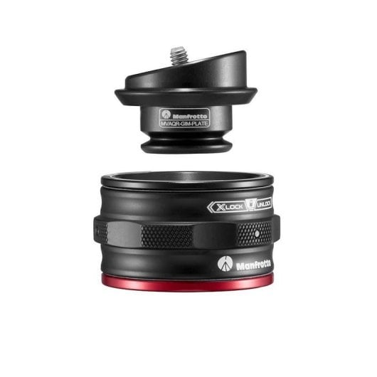 Montageplatte Manfrotto MVAQR-GIM-PLATE Aluminium 3/8 1/4 50mm GimBoom