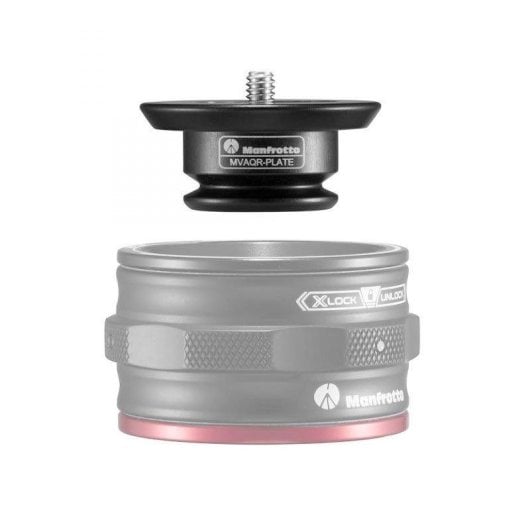 Placa de montaje Manfrotto MVAQR-PLATE aluminio negra sistema MOVE 50 mm