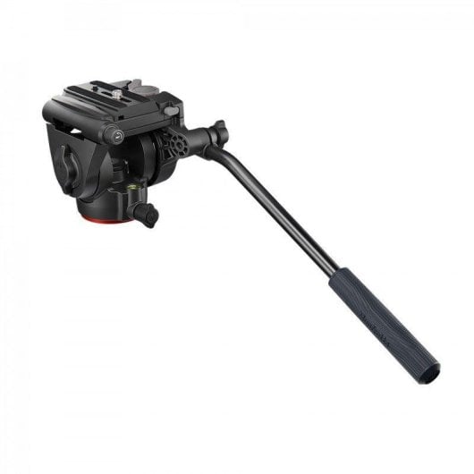Cabeça para trípode Manfrotto 500X fluida alumínio contrapeso base 60 mm