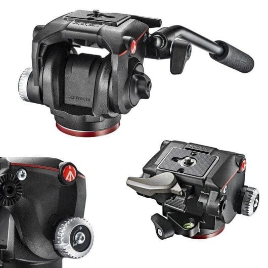 Stativkopf Manfrotto MHXPRO-2W Fluidkopf 4 kg Aluminium Schwarz 100 mm